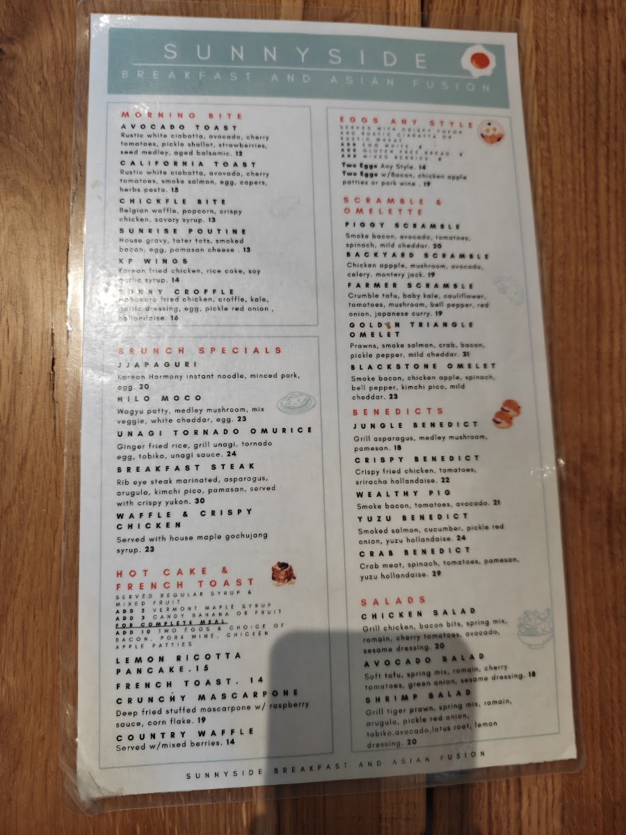 Sunny Side Breakfast Menu - Image 3
