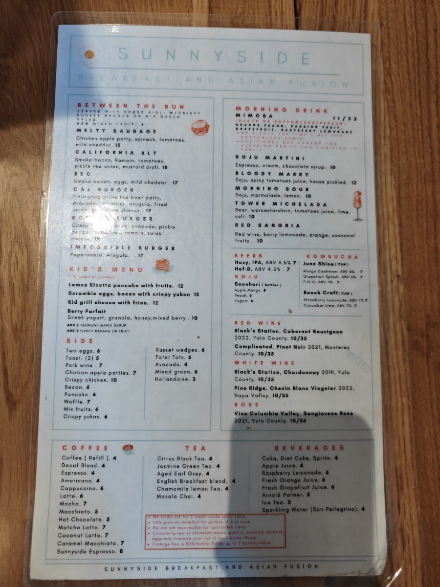 Sunny Side Breakfast Menu - Image 4